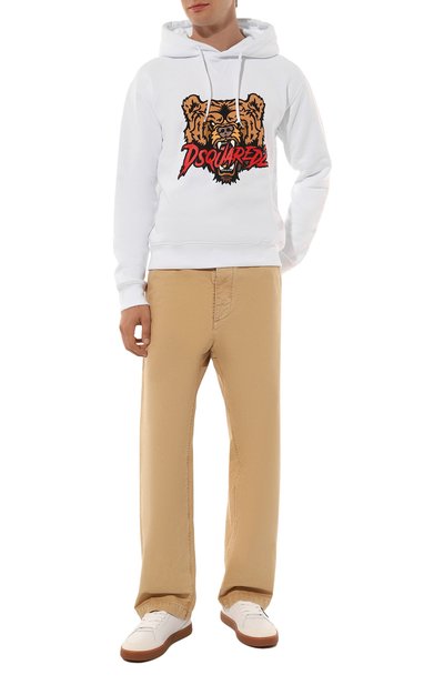 Кожаные кеды new palm 1 PALM ANGELS белого цвета по цене 28800 руб., арт. PMIA099F24LEA001, фото 2 Кожаные кеды new palm 1 PALM ANGELS, арт. PMIA099F24LEA001, фото 2