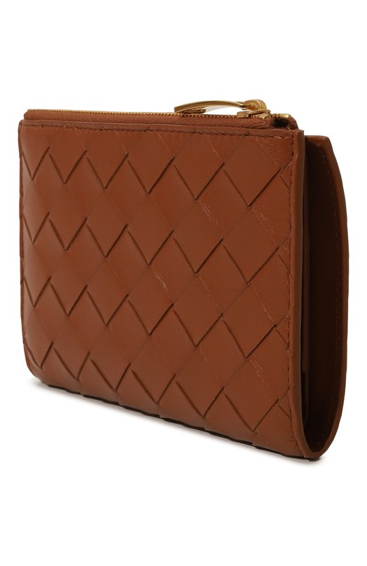 Кожаное портмоне Bottega Veneta 749940/VCPP2 Коричневый  749940/VCPP2 Фото 2