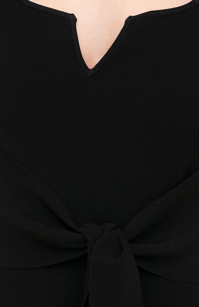 Платье NANUSHKA черного цвета по цене 59900 руб., арт. MEL0N_BLACK_C0MPACT VISC0SE KNIT, фото 5 Платье NANUSHKA, арт. MEL0N_BLACK_C0MPACT VISC0SE KNIT, фото 5