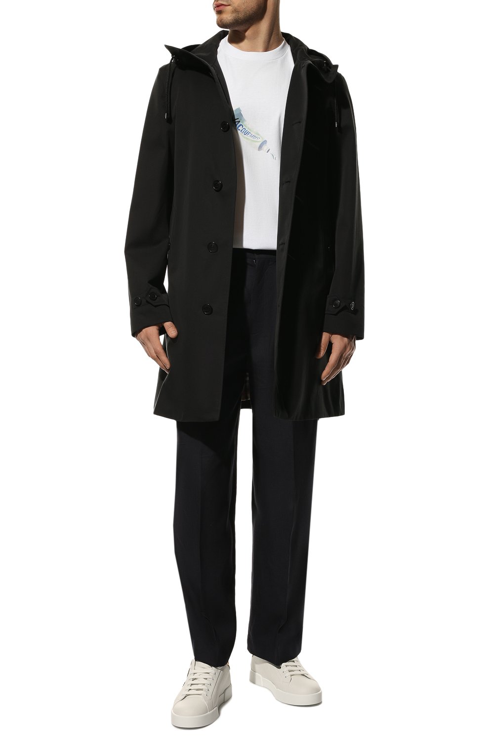 Кожаные кеды portofino DOLCE & GABBANA белого цвета по цене 73200 руб., арт. CS1761/AH136, фото 2 Кожаные кеды portofino DOLCE & GABBANA, арт. CS1761/AH136, фото 2