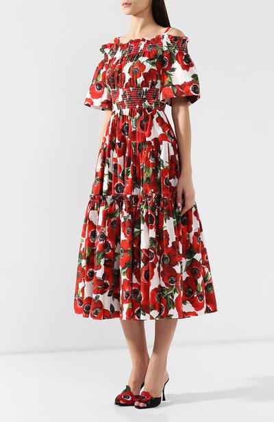Хлопковое платье DOLCE & GABBANA, арт. F68E1T/HS5DP, фото 3