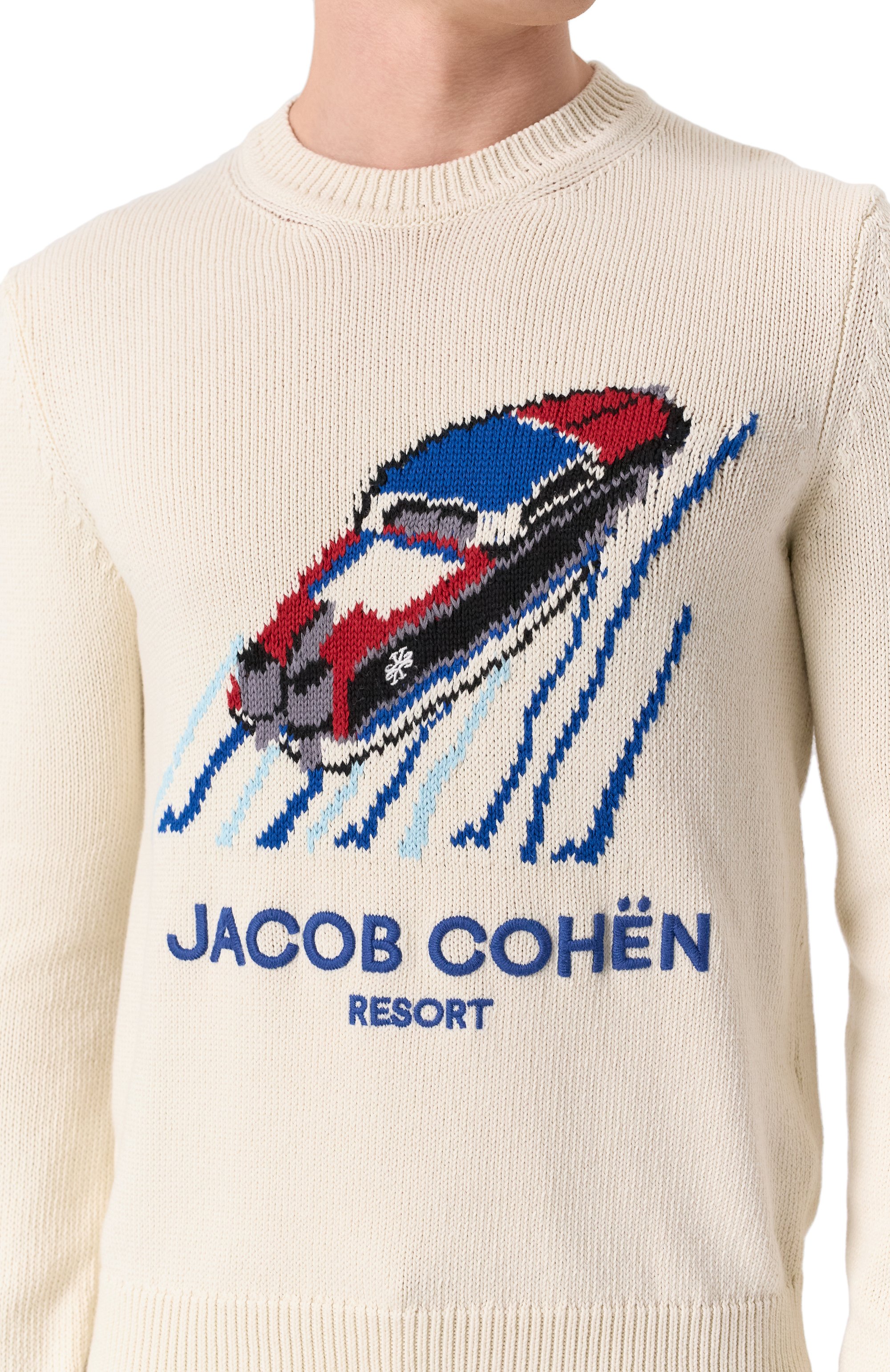 Хлопковый свитер JACOB COHEN, арт. 25E P/JUR_SG006 001 X0001 FL, фото 5