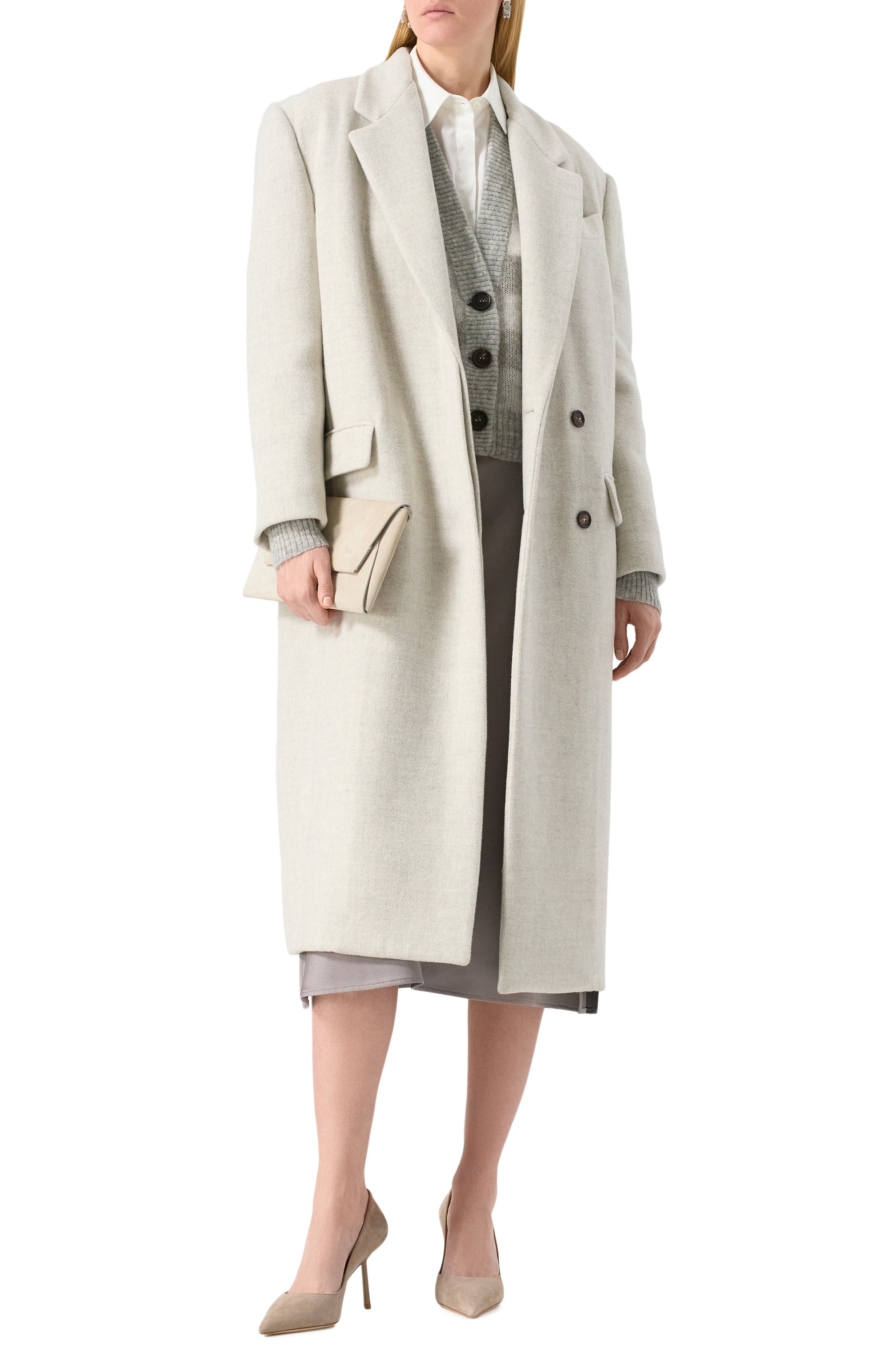 Пальто из шерсти и кашемира BRUNELLO CUCINELLI, арт. MD5329861, фото 2