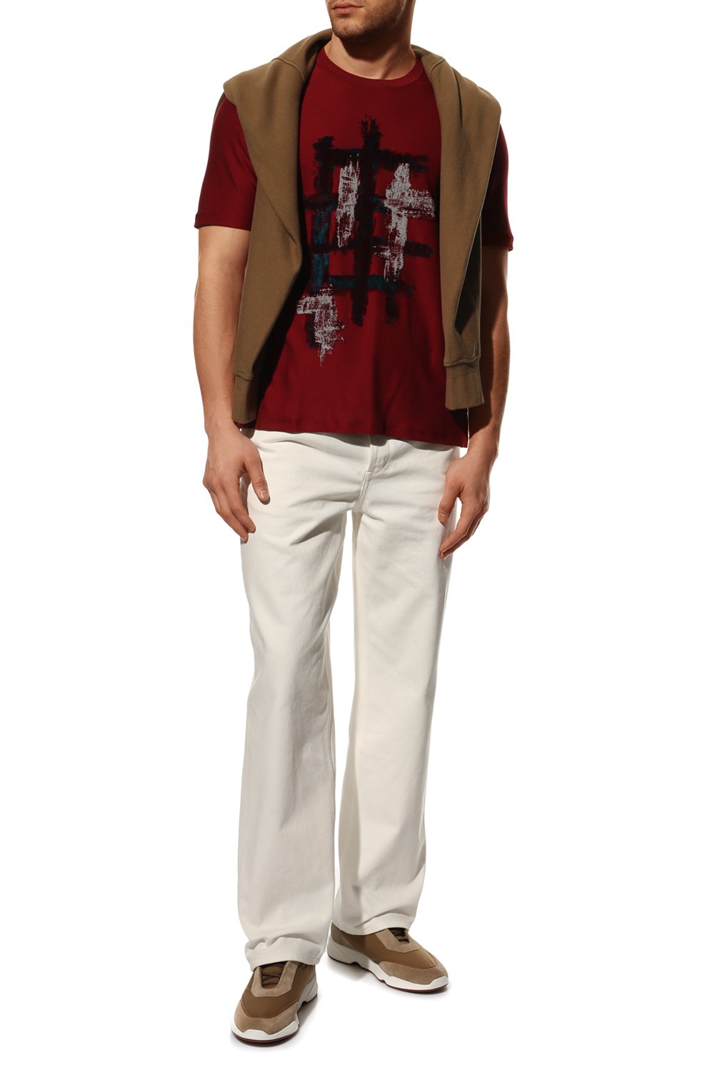 Хлопковая футболка ZEGNA, арт. UZ334/706A, фото 2