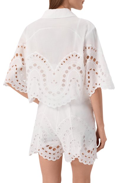 Хлопковая рубашка CHARO RUIZ IBIZA, арт. 263200, фото 4