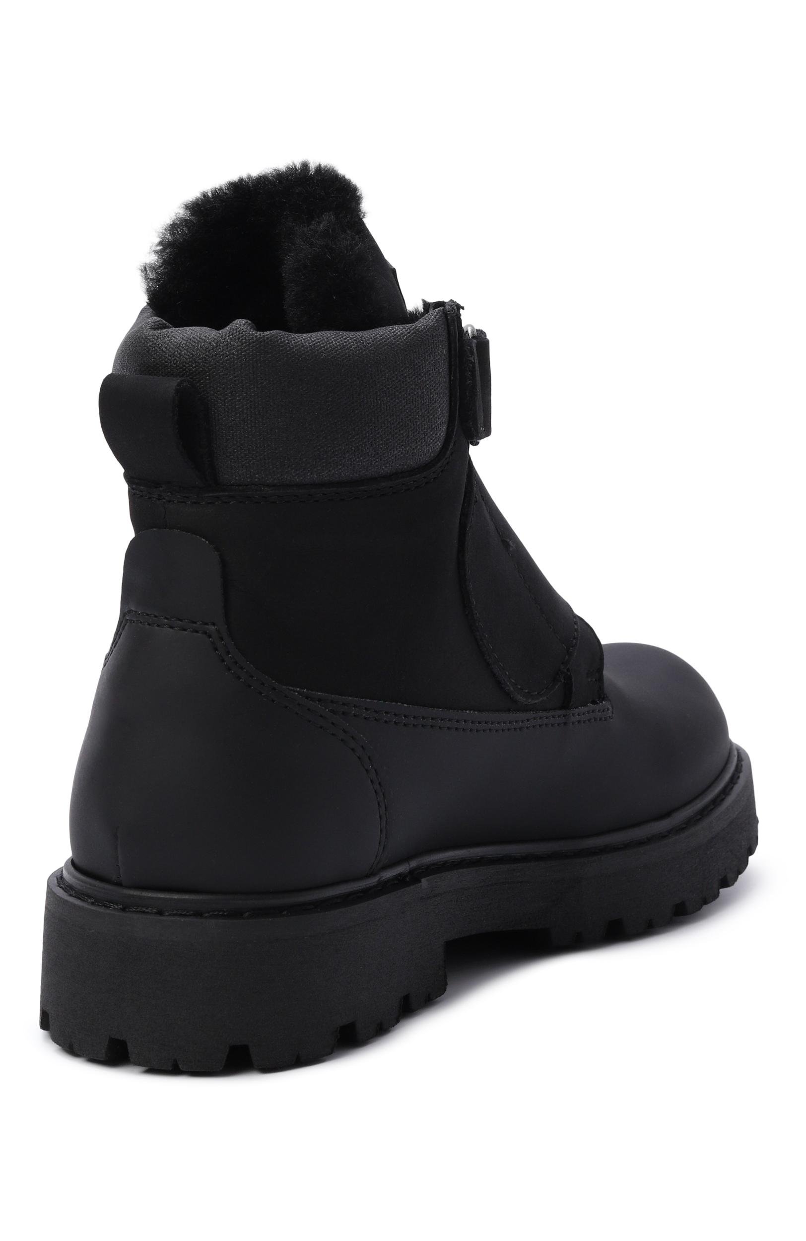 Утепленные ботинки DIRK BIKKEMBERGS черного цвета по цене 31450 руб., арт. K3B5-21990/1859_002, фото 3 Утепленные ботинки DIRK BIKKEMBERGS, арт. K3B5-21990/1859_002, фото 3