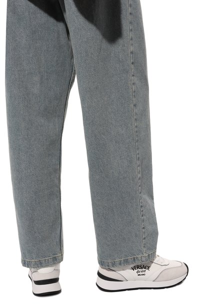 Кожаные кроссовки runners VERSACE, арт. 1014457/1A10050, фото 3