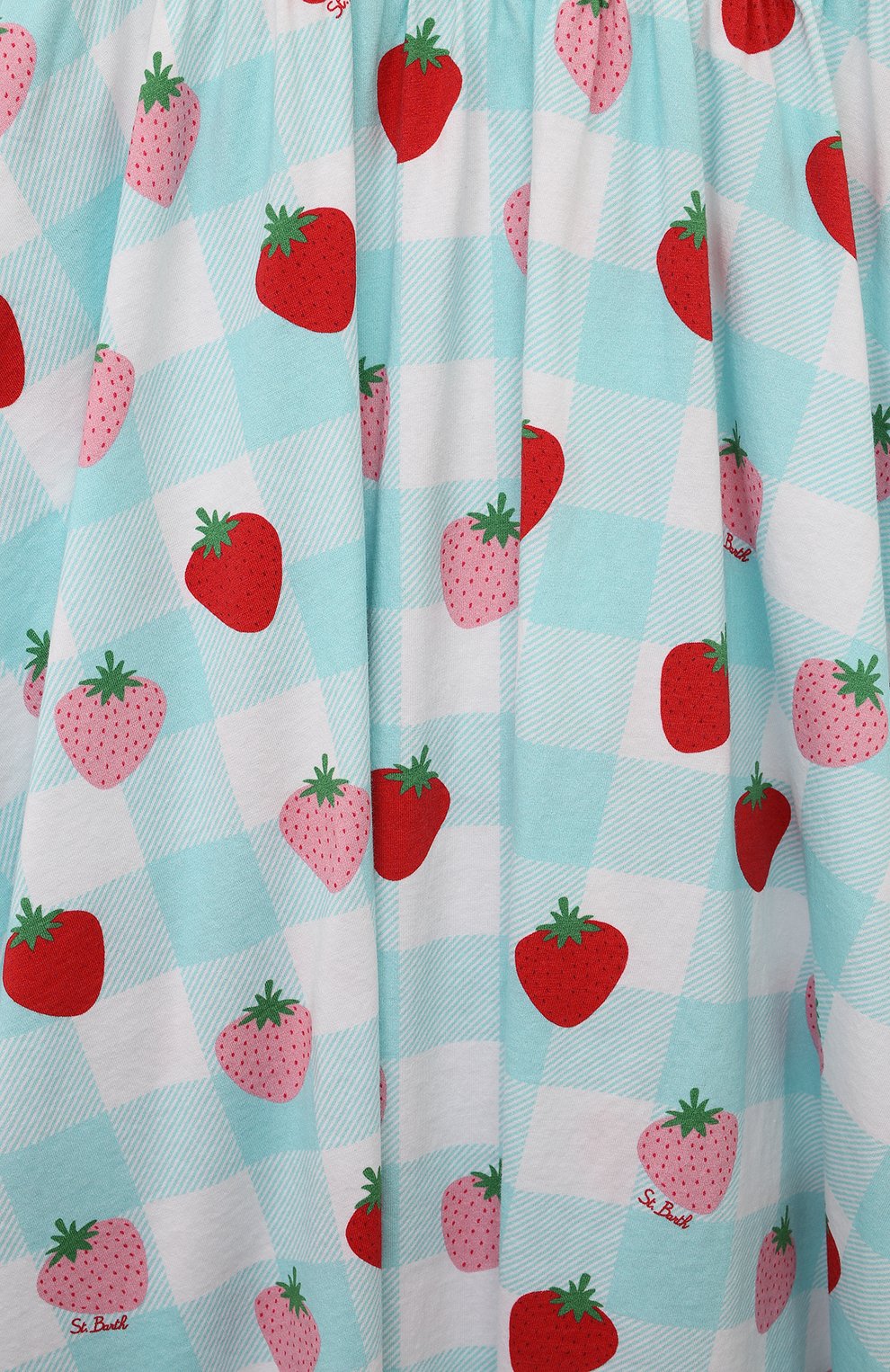 Хлопковый сарафан MC2 SAINT BARTH бирюзового цвета по цене 8480 руб., арт. STBK MASHA/MAS0001, фото 3 Хлопковый сарафан MC2 SAINT BARTH, арт. STBK MASHA/MAS0001, фото 3