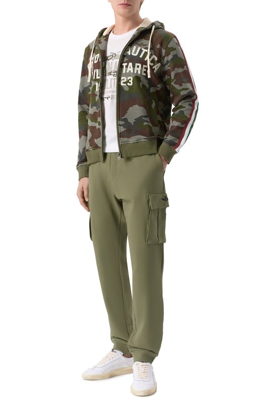 Хлопковая футболка Aeronautica Militare TS2535UJ00641 Белый  TS2535UJ00641 Фото 2