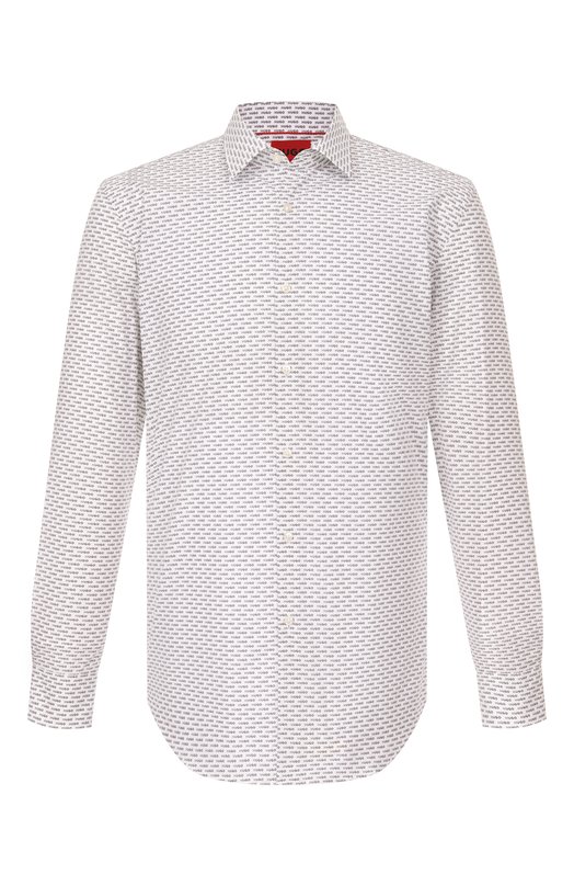 Хлопковая рубашка HUGO 50555318 Белый 50555318