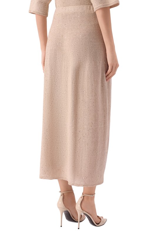 Юбка изо льна и хлопка Antonelli Firenze 41775Q/01625 Бежевый  41775Q/01625 Фото 4