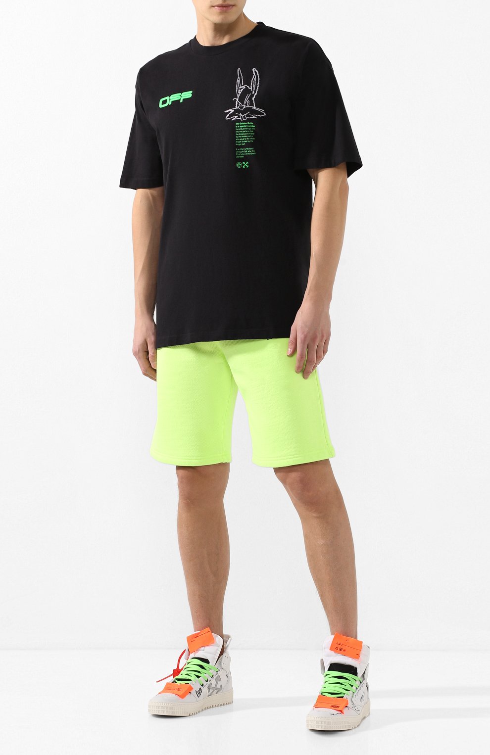 Хлопковая футболка OFF-WHITE, арт. 0MAA038R201850081045, фото 2