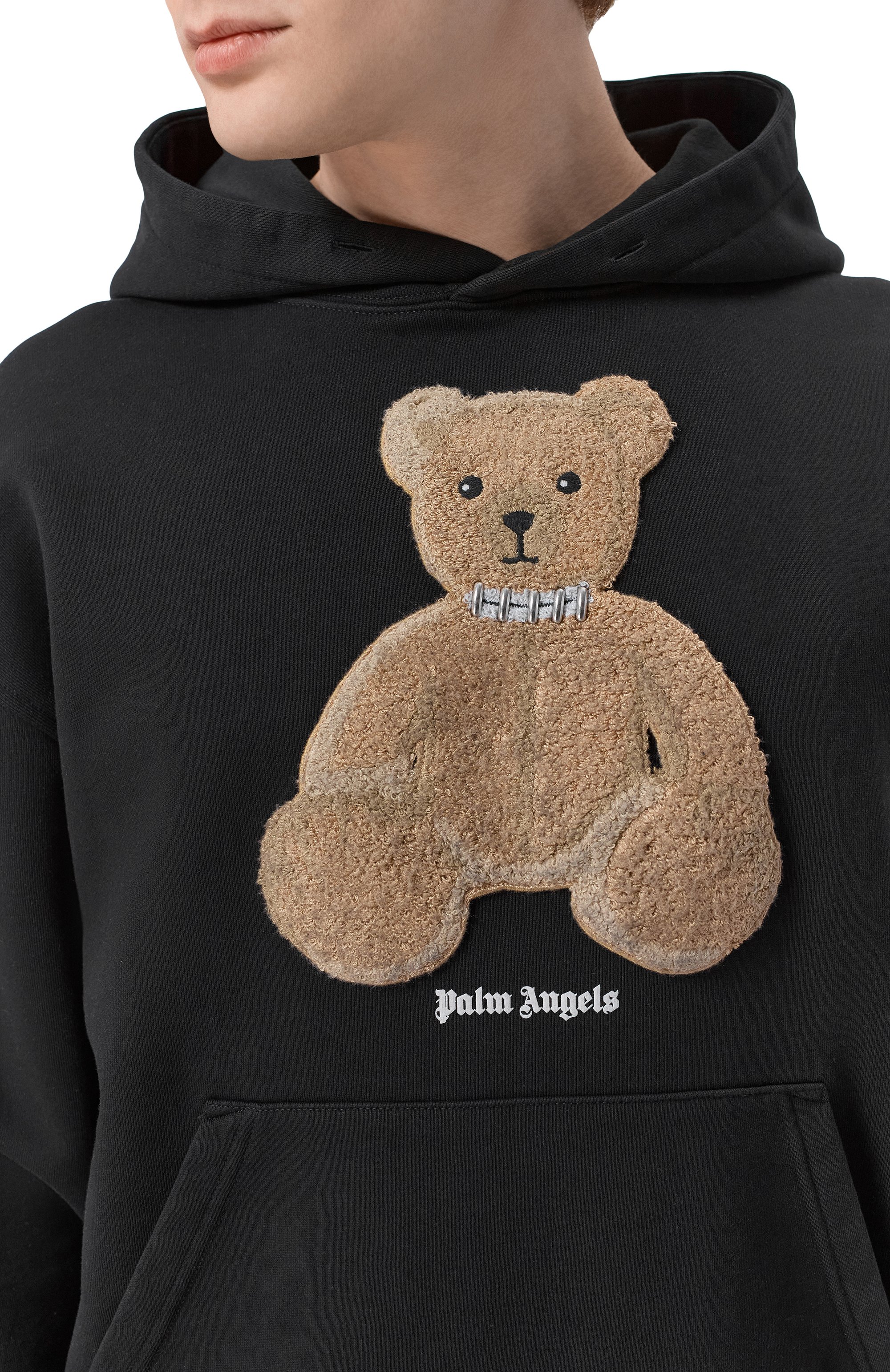 Хлопковое худи PALM ANGELS, арт. PMBB17DS26FLE00C, фото 5