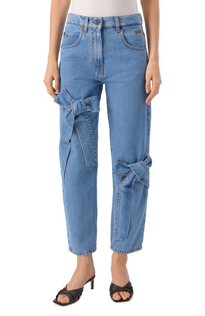 Джинсы MSGM голубого цвета по цене 34600 руб., арт. 3941MDP239L/257759, фото 3 Джинсы MSGM, арт. 3941MDP239L/257759, фото 3