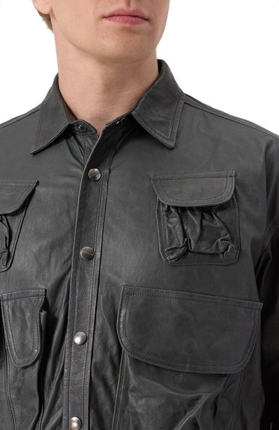 Кожаная рубашка GIORGIO BRATO, арт. GU25S24004NAPSTM, фото 5