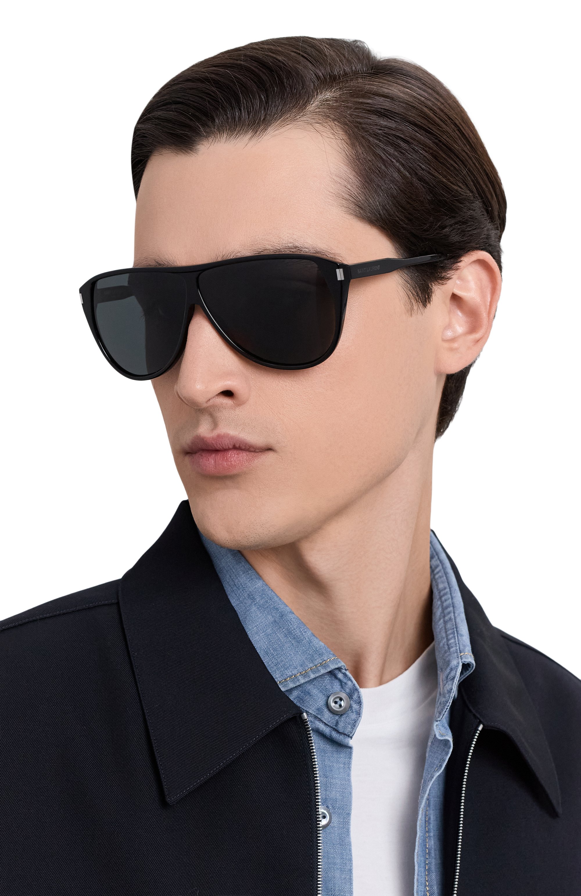 Солнцезащитные очки SAINT LAURENT черного цвета по цене 48600 руб., арт. SL 731 GASPAR 002, фото 2 Солнцезащитные очки SAINT LAURENT, арт. SL 731 GASPAR 002, фото 2