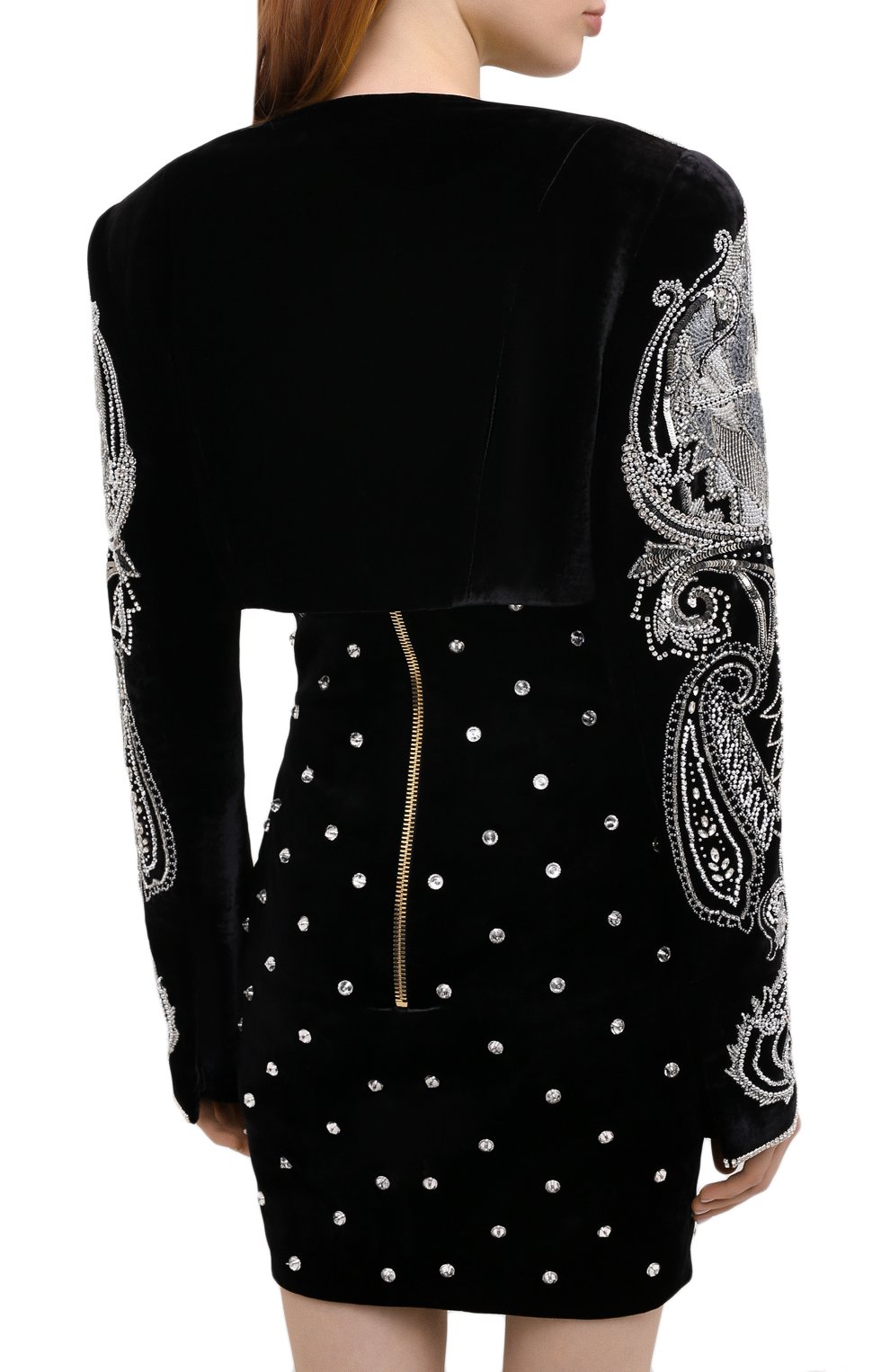 Жакет из вискозы и шелка BALMAIN, арт. UF17751/A066, фото 4
