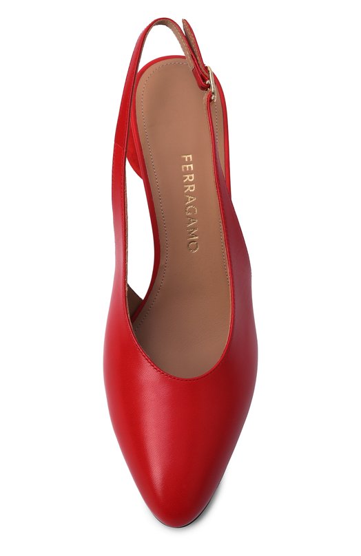 Кожаные туфли Tessie 70 Ferragamo 01K515/784 Красный  01K515/784 Фото 6