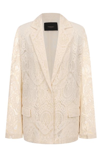 Женский жакет из вискозы и хлопка TWINSET, арт. 251TS2190