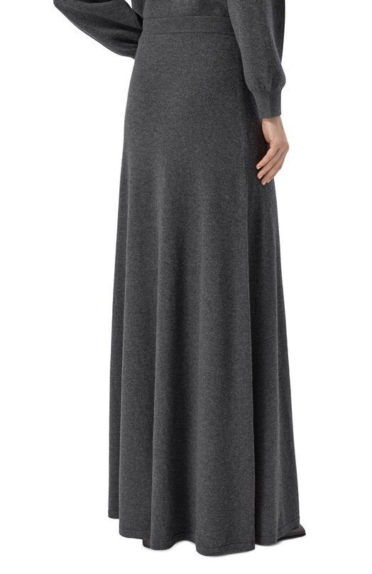 Шерстяная юбка Balenciaga 849932/T1754 Серый  849932/T1754 Фото 4