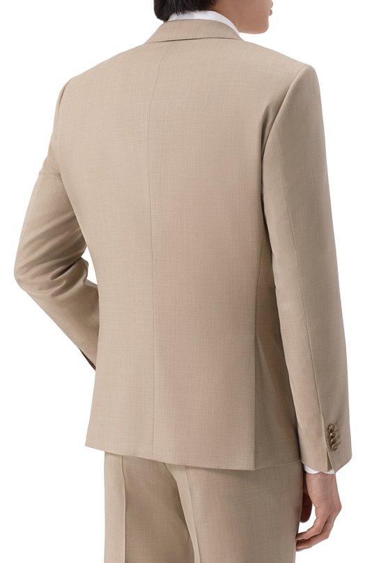 Шерстяной пиджак BOSS 50469171 Бежевый  50469171 Фото 4
