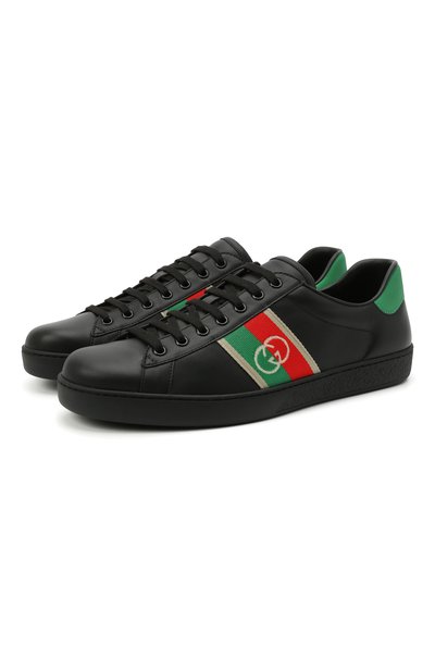 Кожаные кеды ace GUCCI, арт. 644749/1XGM0, фото 1