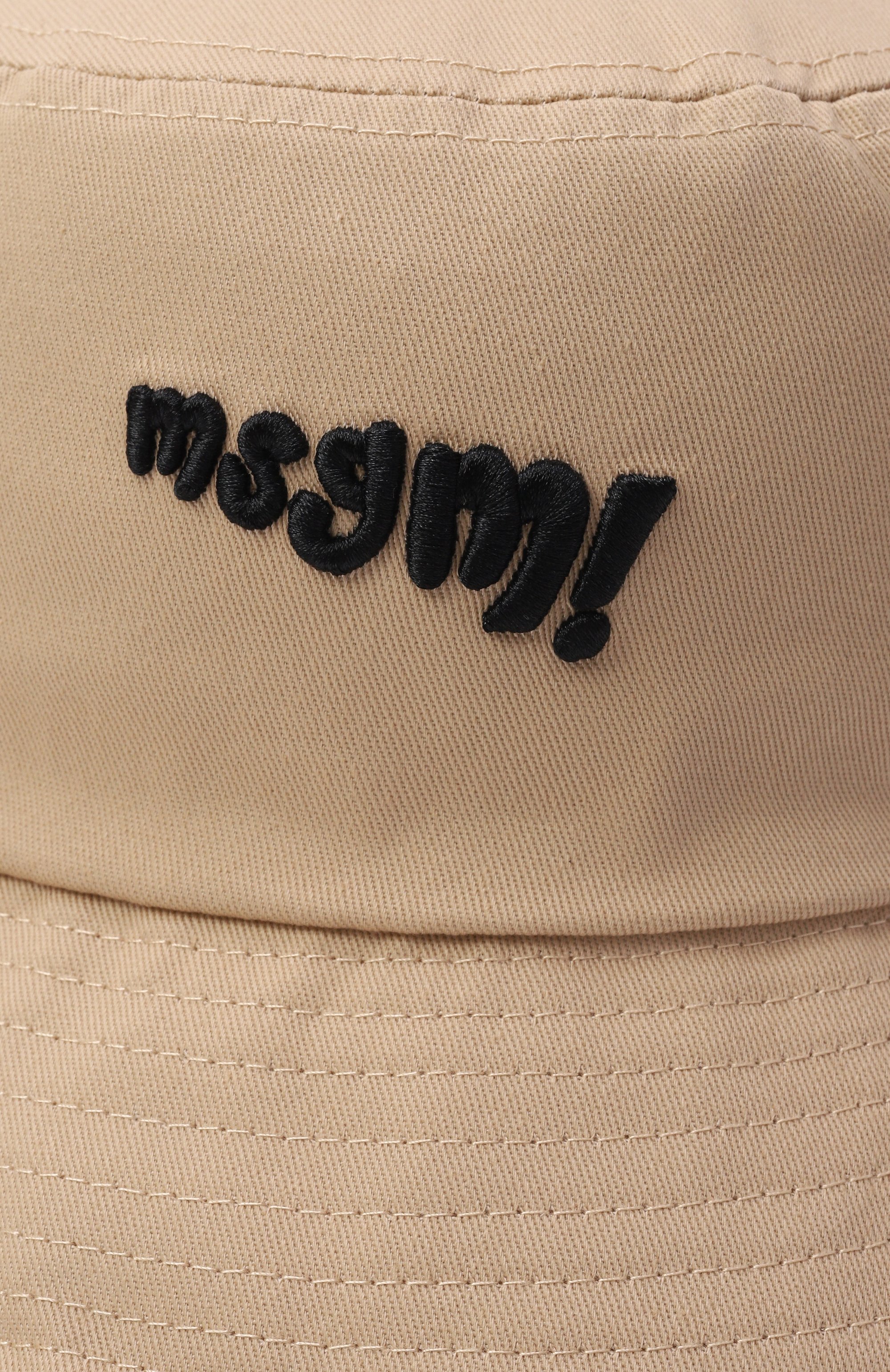 Хлопковая панама MSGM KIDS бежевого цвета по цене 5995 руб., арт. S6MSJUCT133, фото 3 Хлопковая панама MSGM KIDS, арт. S6MSJUCT133, фото 3