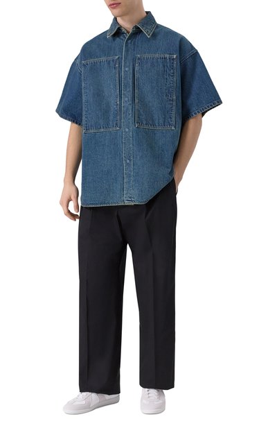 Джинсовая рубашка JIL SANDER синего цвета по цене 163000 руб., арт. J47DL0168-J45291, фото 2 Джинсовая рубашка JIL SANDER, арт. J47DL0168-J45291, фото 2