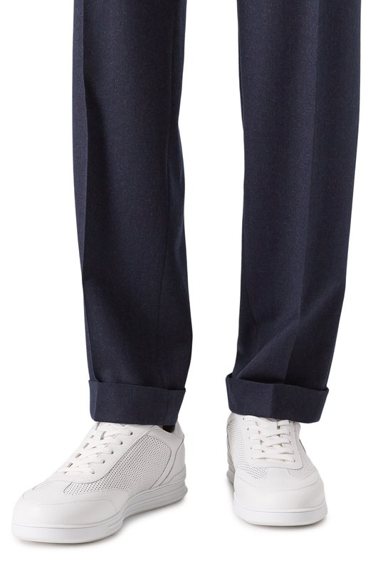 Кожаные кеды Parma Bogner 12621245 Белый  12621245 Фото 3