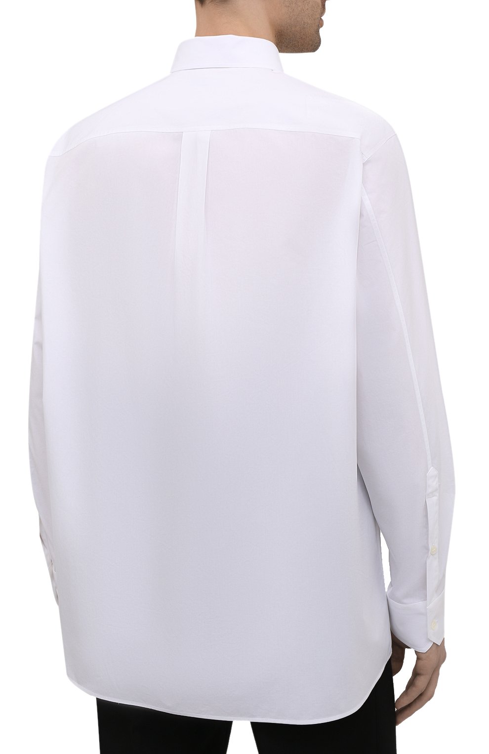 Хлопковая рубашка VALENTINO белого цвета по цене 89950 руб., арт. WV3ABA957H8, фото 4 Хлопковая рубашка VALENTINO, арт. WV3ABA957H8, фото 4