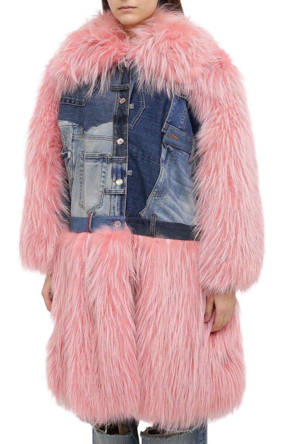 Комбинированная шуба DOLCE & GABBANA, арт. F0W22F/GDK05, фото 3