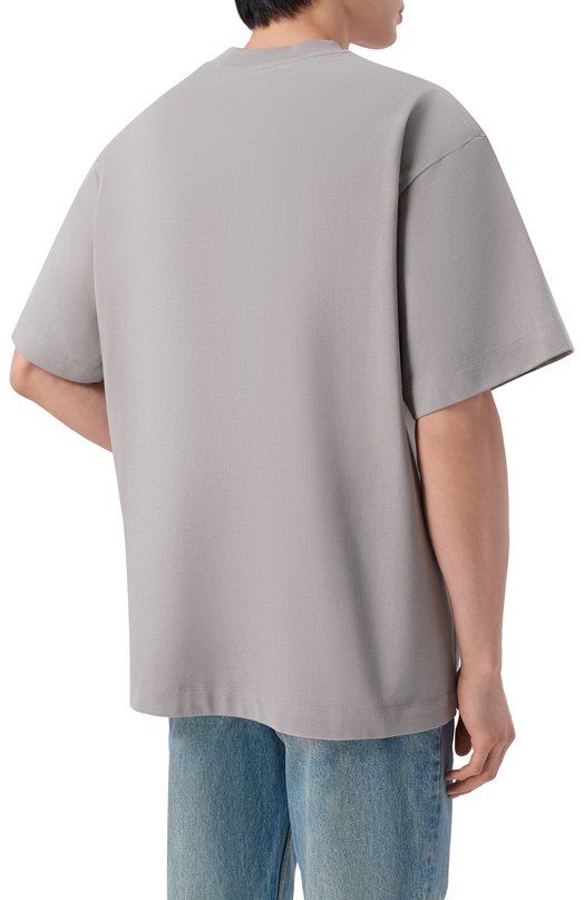 Хлопковая футболка 12 STOREEZ 136245 Серый  136245 Фото 4