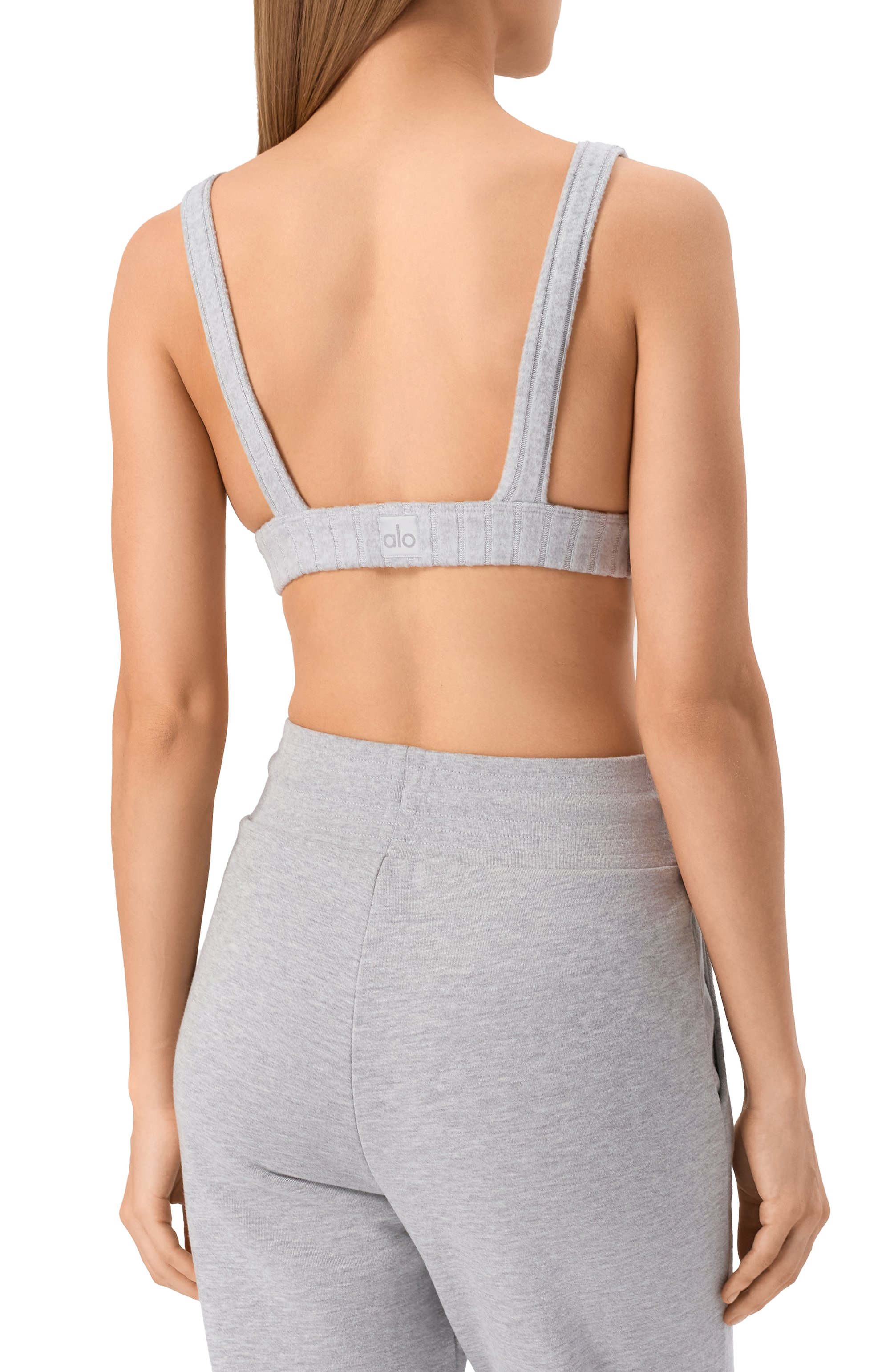 Топ ALO YOGA серого цвета по цене 12300 руб., арт. W9454R, фото 4 Топ ALO YOGA, арт. W9454R, фото 4