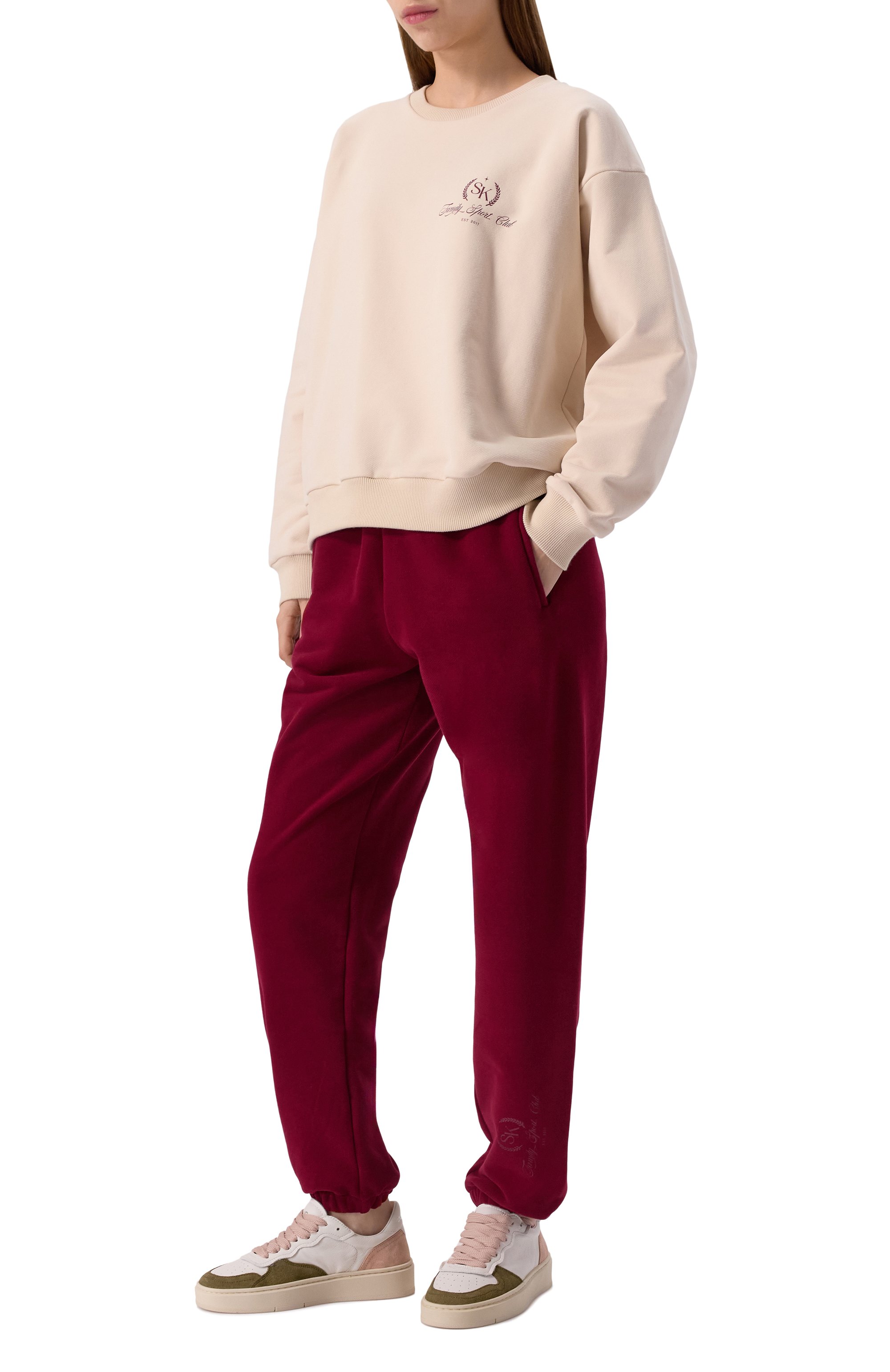 Хлопковый костюм SASHA KIM разноцветного цвета по цене 42900 руб., арт. УТ-00001719, фото 2 Хлопковый костюм SASHA KIM, арт. УТ-00001719, фото 2