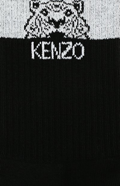 Хлопковые носки KENZO черного цвета по цене 2760 руб., арт. F958SM240JSK, фото 2 Хлопковые носки KENZO, арт. F958SM240JSK, фото 2