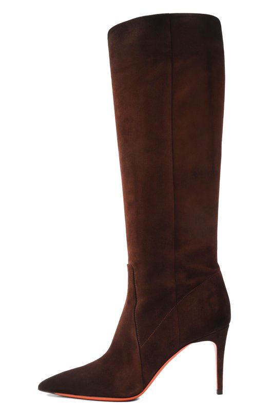 Замшевые сапоги Santoni WSIG71836HI2SAEA Коричневый  WSIG71836HI2SAEA Фото 4