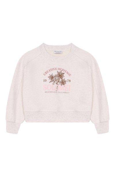 Хлопковый свитшот BRUNELLO CUCINELLI, арт. BH827E305A