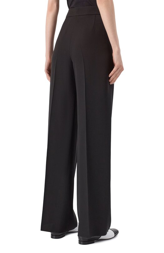 Шелковые брюки Giorgio Armani GW001562/TE16469 Чёрный  GW001562/TE16469 Фото 4