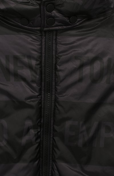 Жилет с капюшоном EMPORIO ARMANI черного цвета по цене 28050 руб., арт. 6G4B74/1NUNZ, фото 3 Жилет с капюшоном EMPORIO ARMANI, арт. 6G4B74/1NUNZ, фото 3