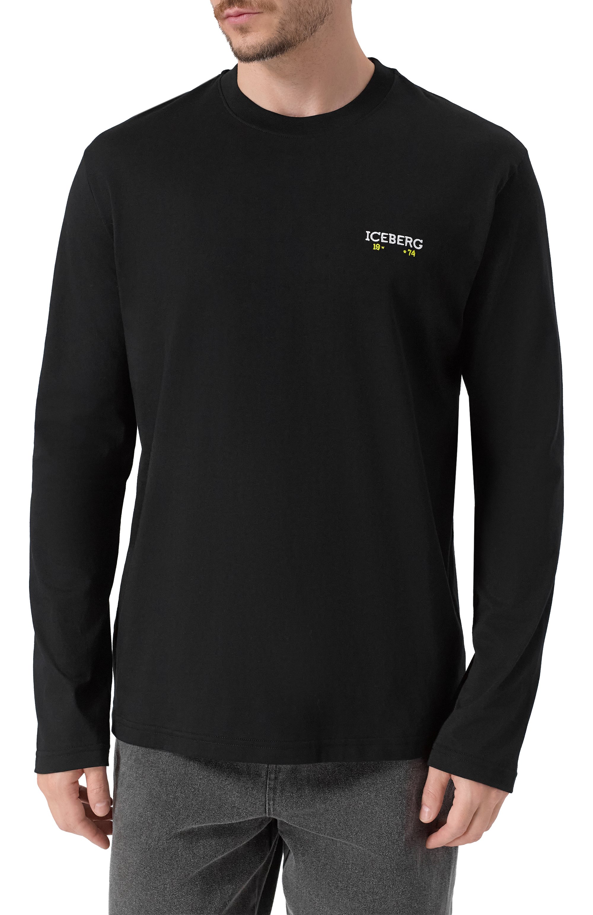 Хлопковый лонгслив ICEBERG, арт. F04A/6306, фото 3