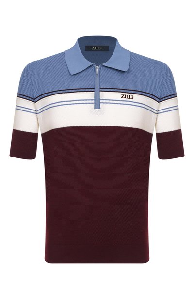 Мужская поло из шелка и хлопка ZILLI, арт. KZP002M0142VTHL00/64