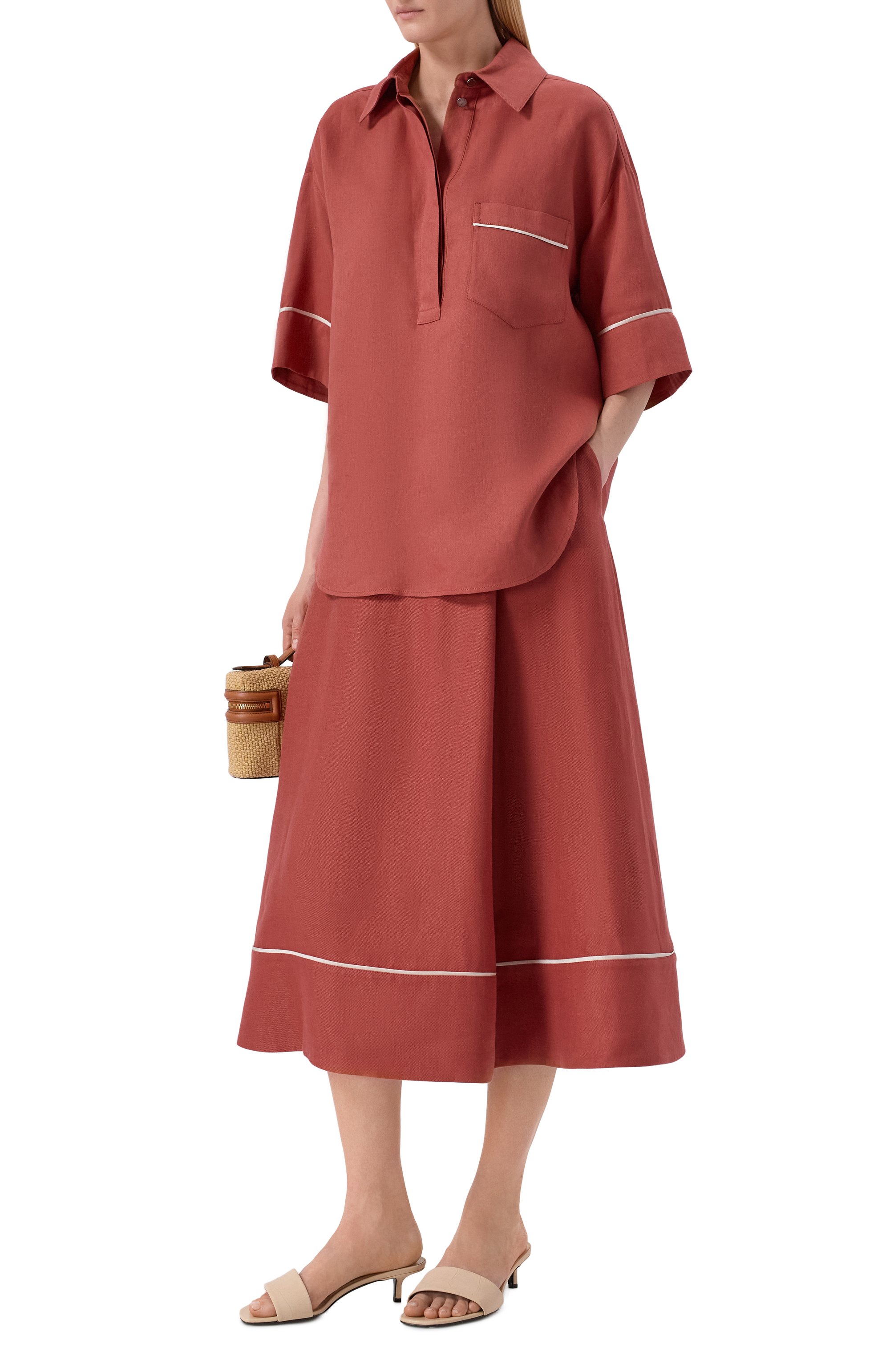 Льняная рубашка AGNONA, арт. TD1109E/U3049E, фото 2