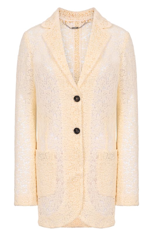 Хлопковый жакет Kiton D61536K0883G Кремовый D61536K0883G