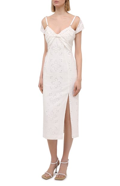 Платье изо льна и вискозы JACQUEMUS, арт. 211DR15/113114, фото 3