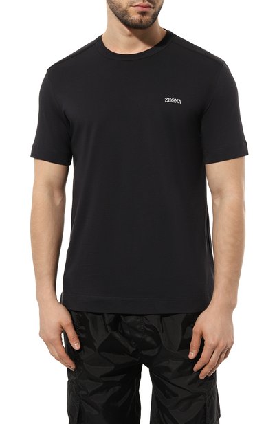Хлопковая футболка ZEGNA, арт. E7360A5/B760, фото 3