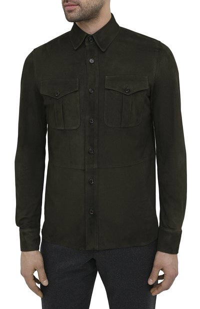 Замшевая рубашка RALPH LAUREN, арт. 790654923, фото 3