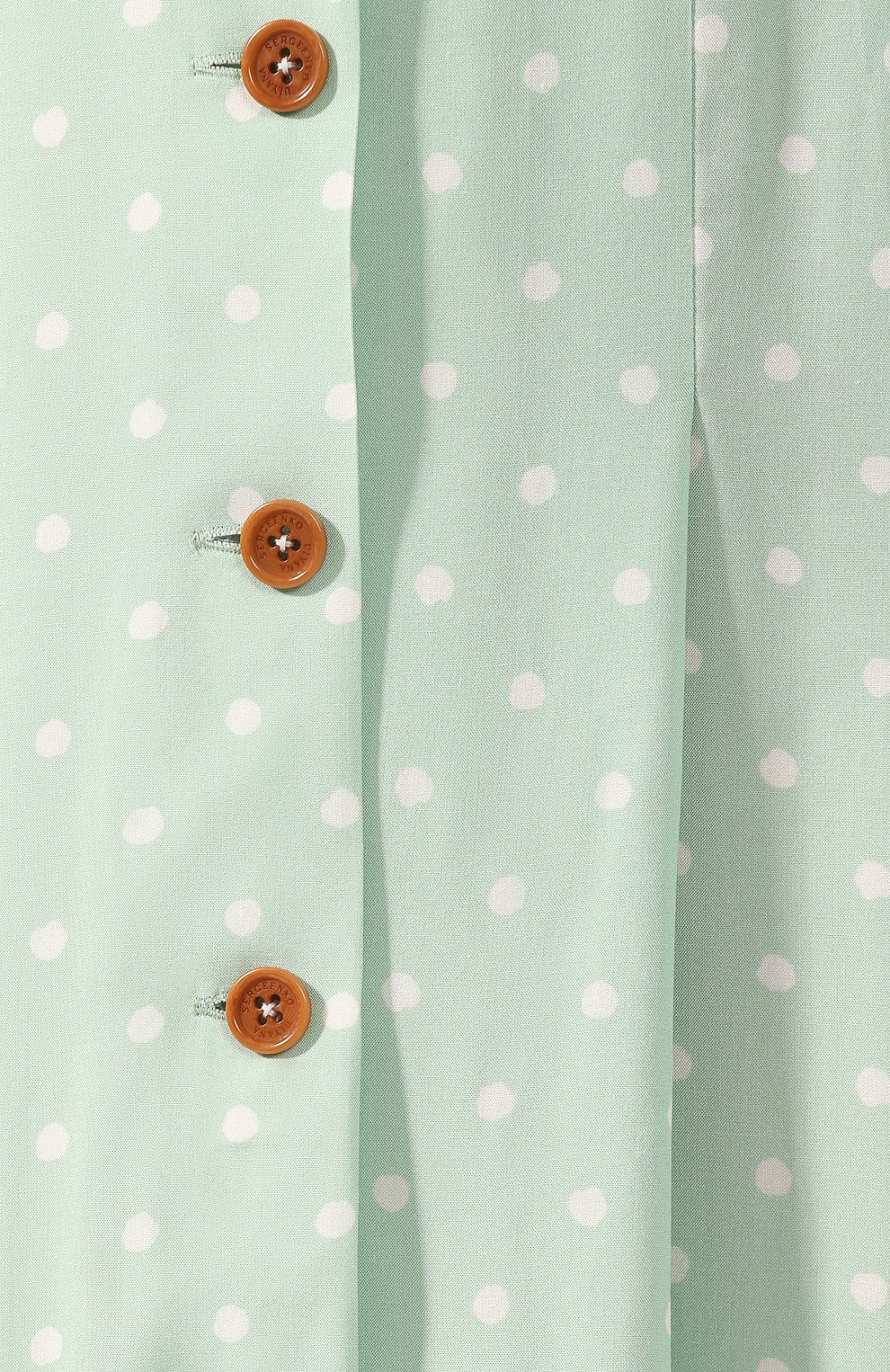 Платье в горох ULYANA SERGEENKO зеленого цвета по цене 120000 руб., арт. ABM024SS18P(1737т18 ), фото 5 Платье в горох ULYANA SERGEENKO, арт. ABM024SS18P(1737т18 ), фото 5