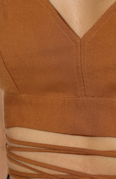 Бра-топ изо льна и вискозы PATRIZIA PEPE, арт. 2C1342_A052, фото 5