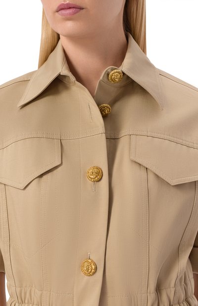 Хлопковое платье BALMAIN, арт. GF0R7480/CG65, фото 4