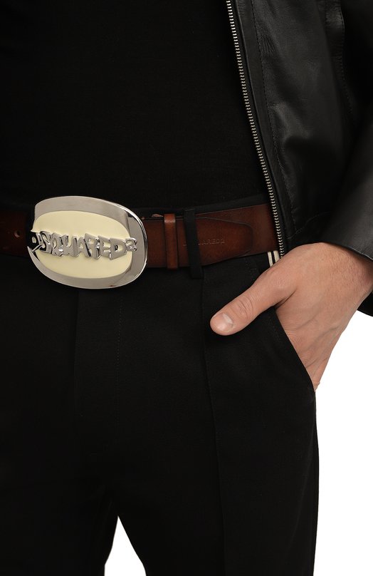 Кожаный ремень Dsquared2 BEM0293/12900001 Коричневый  BEM0293/12900001 Фото 2